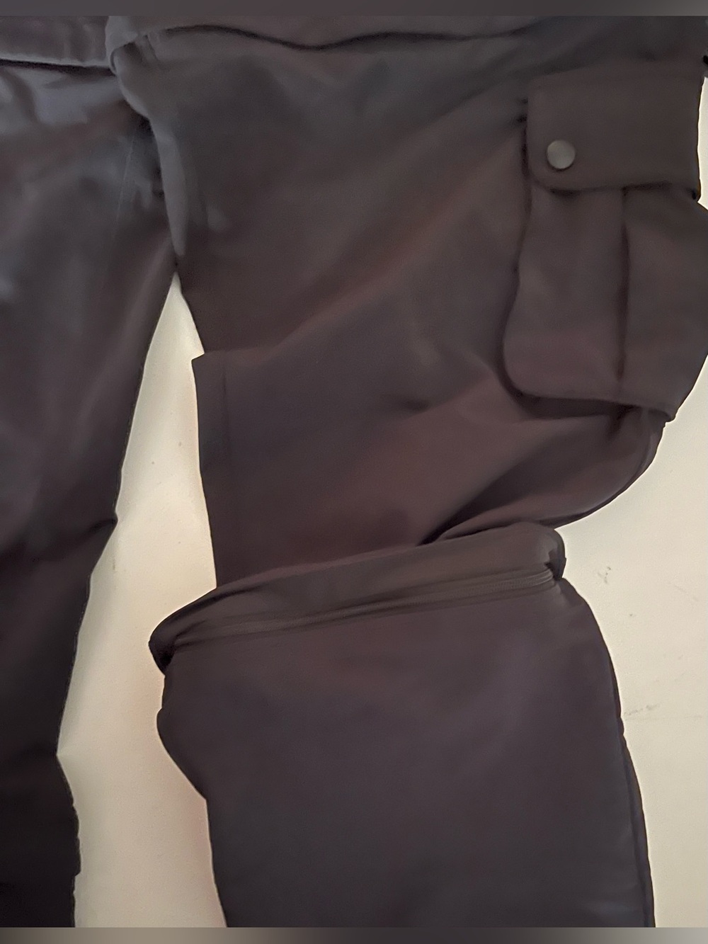 Women’s Outdoor Voices Black RecTrek Zip-Off Pants 3-way convertible shorts L - Picture 5 of 7
